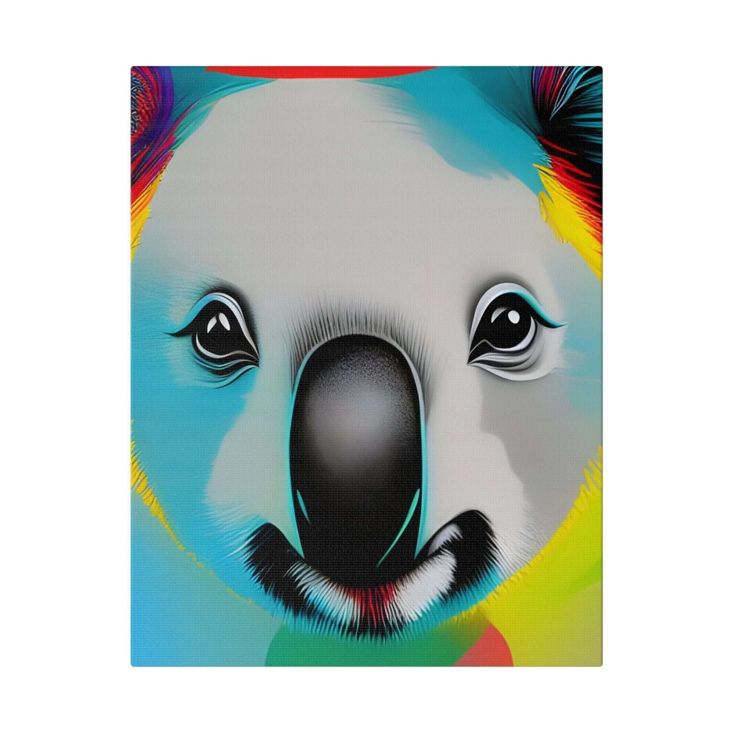 Koala face Premium wall art Matte Canvas Canvas JSCHAFFA.com