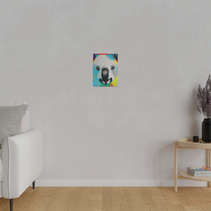 Koala face Premium wall art Matte Canvas Canvas JSCHAFFA.com