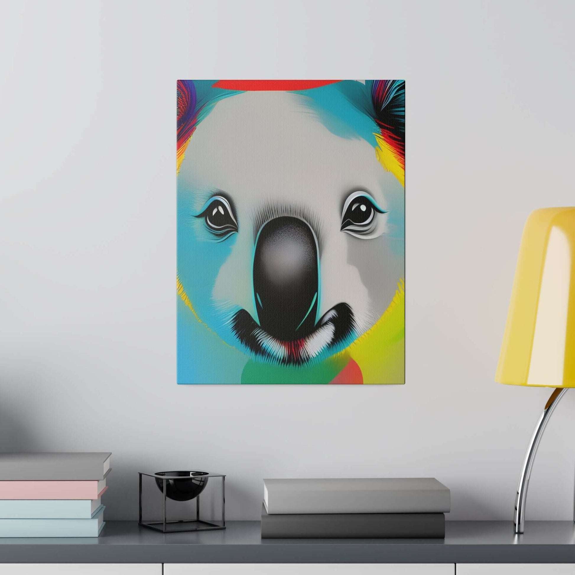 Koala face Premium wall art Matte Canvas Canvas JSCHAFFA.com