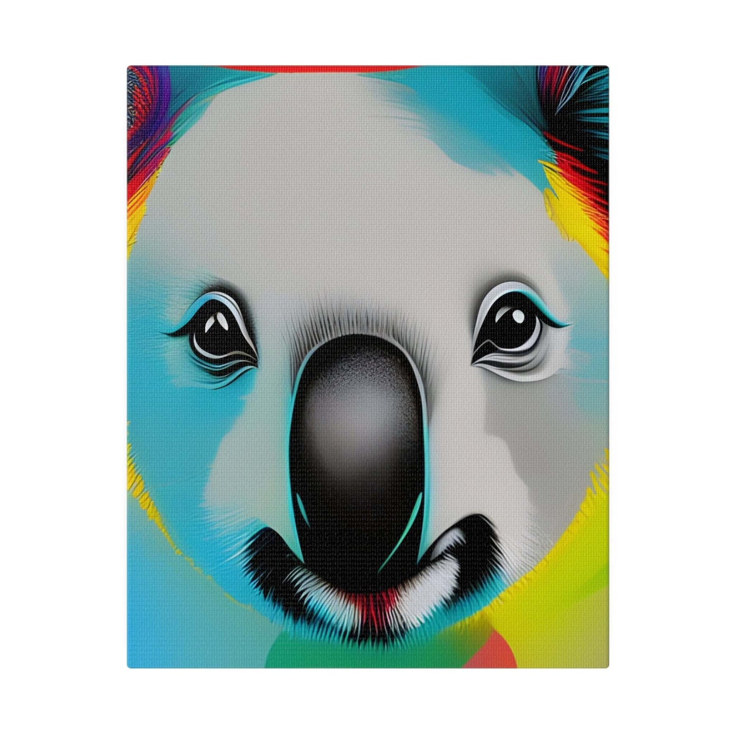 Koala face Premium wall art Matte Canvas Canvas JSCHAFFA.com