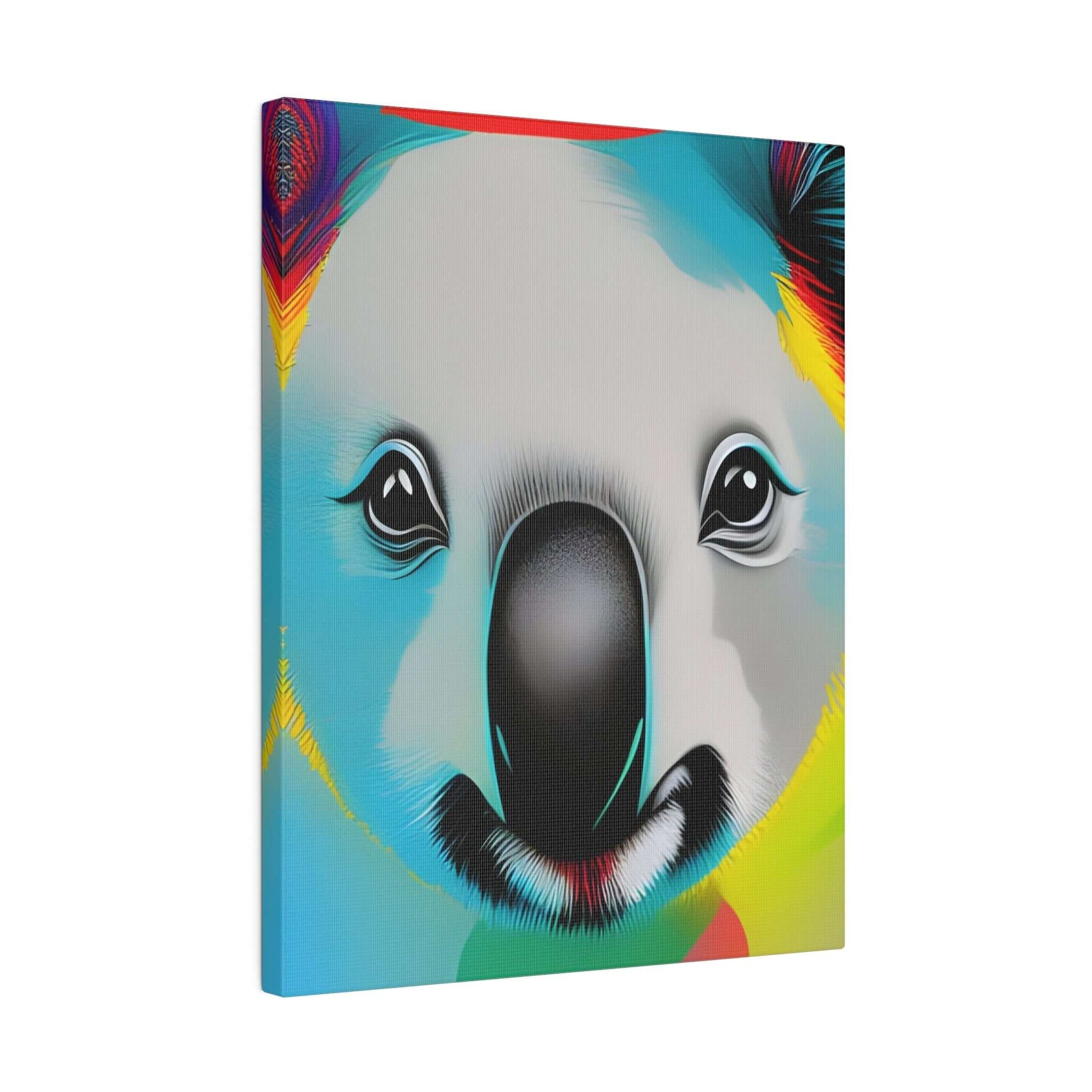 Koala face Premium wall art Matte Canvas Canvas JSCHAFFA.com