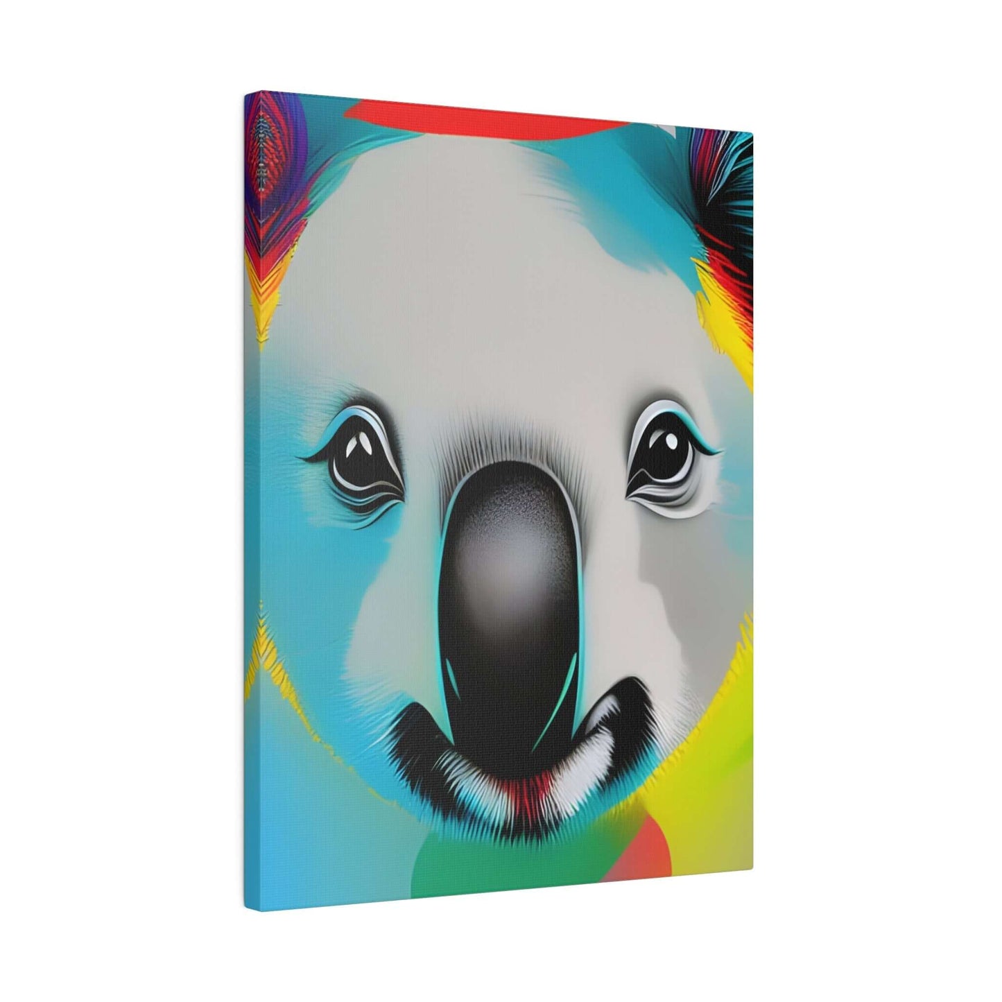 Koala face Premium wall art Matte Canvas Canvas JSCHAFFA.com