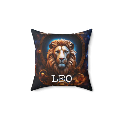 Leo horoscope Square Throw Pillow 3D Print Lion Lumber Cushion Home Decor JSCHAFFA.com