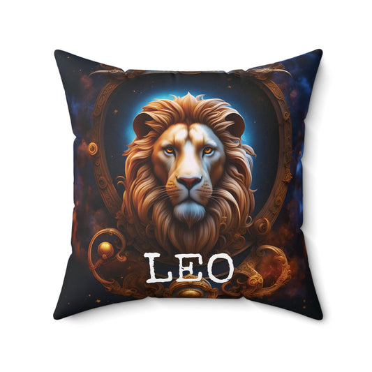 Leo horoscope Square Throw Pillow 3D Print Lion Lumber Cushion Home Decor JSCHAFFA.com