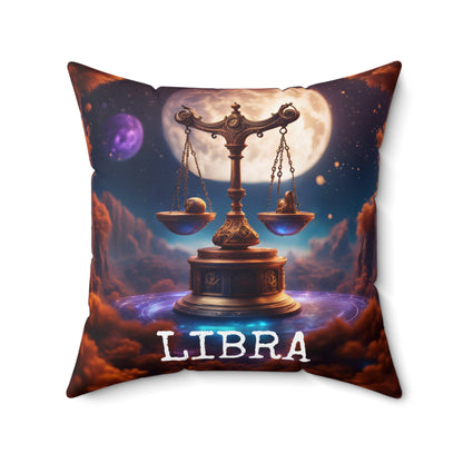 Libra Horoscope Astrology Square Throw Pillow,Home Decor,JSCHAFFA.com