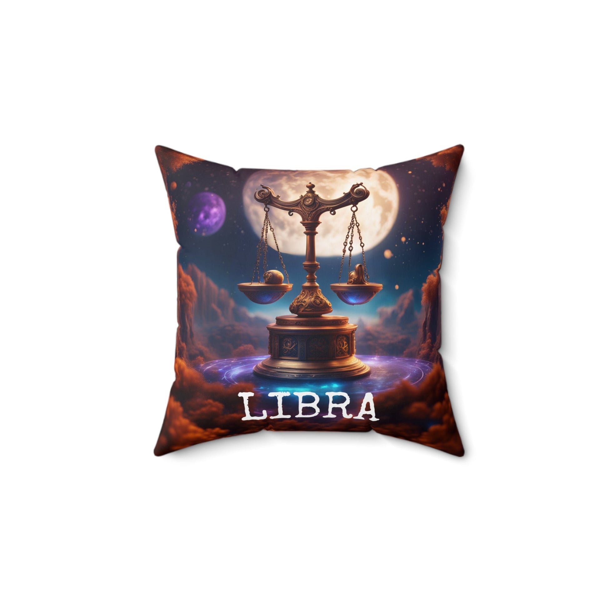 Libra Horoscope Astrology Square Throw Pillow,Home Decor,JSCHAFFA.com