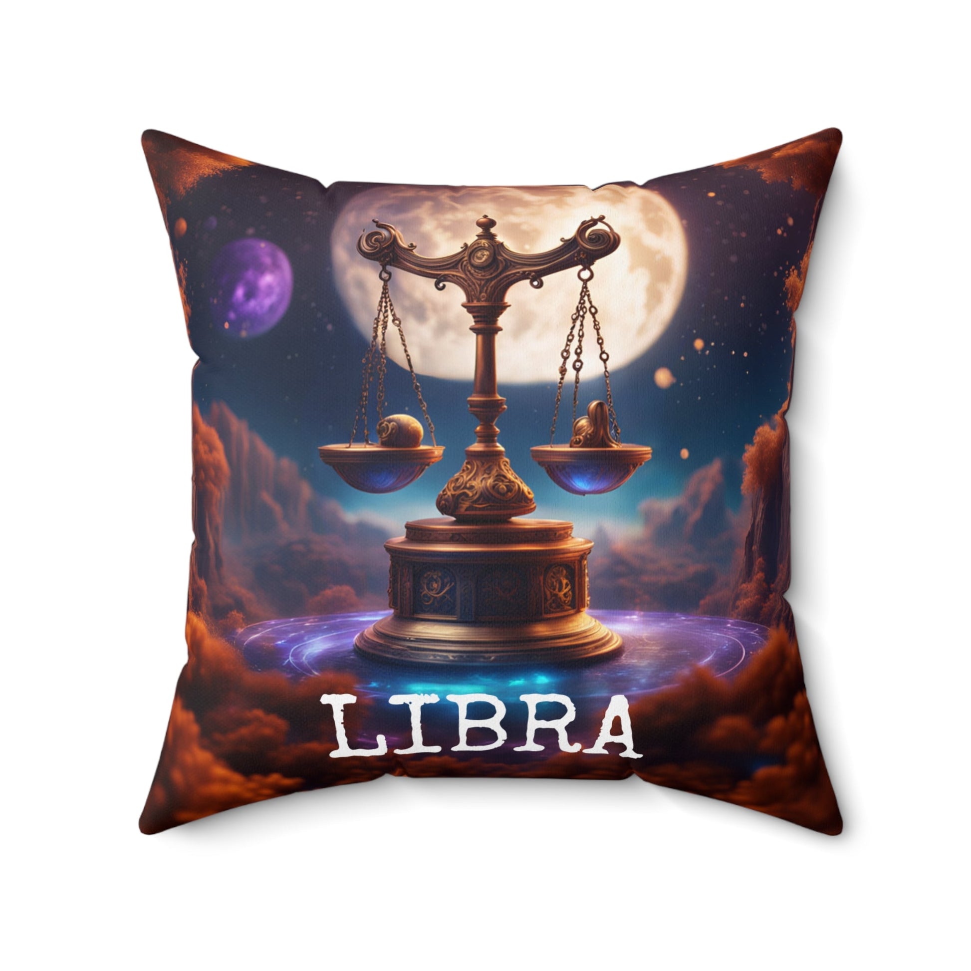 Libra Horoscope Astrology Square Throw Pillow,Home Decor,JSCHAFFA.com