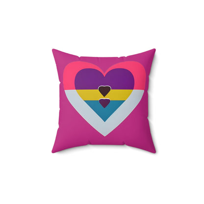 Love Heart Square Throw Pillow Home Decor JSCHAFFA.com