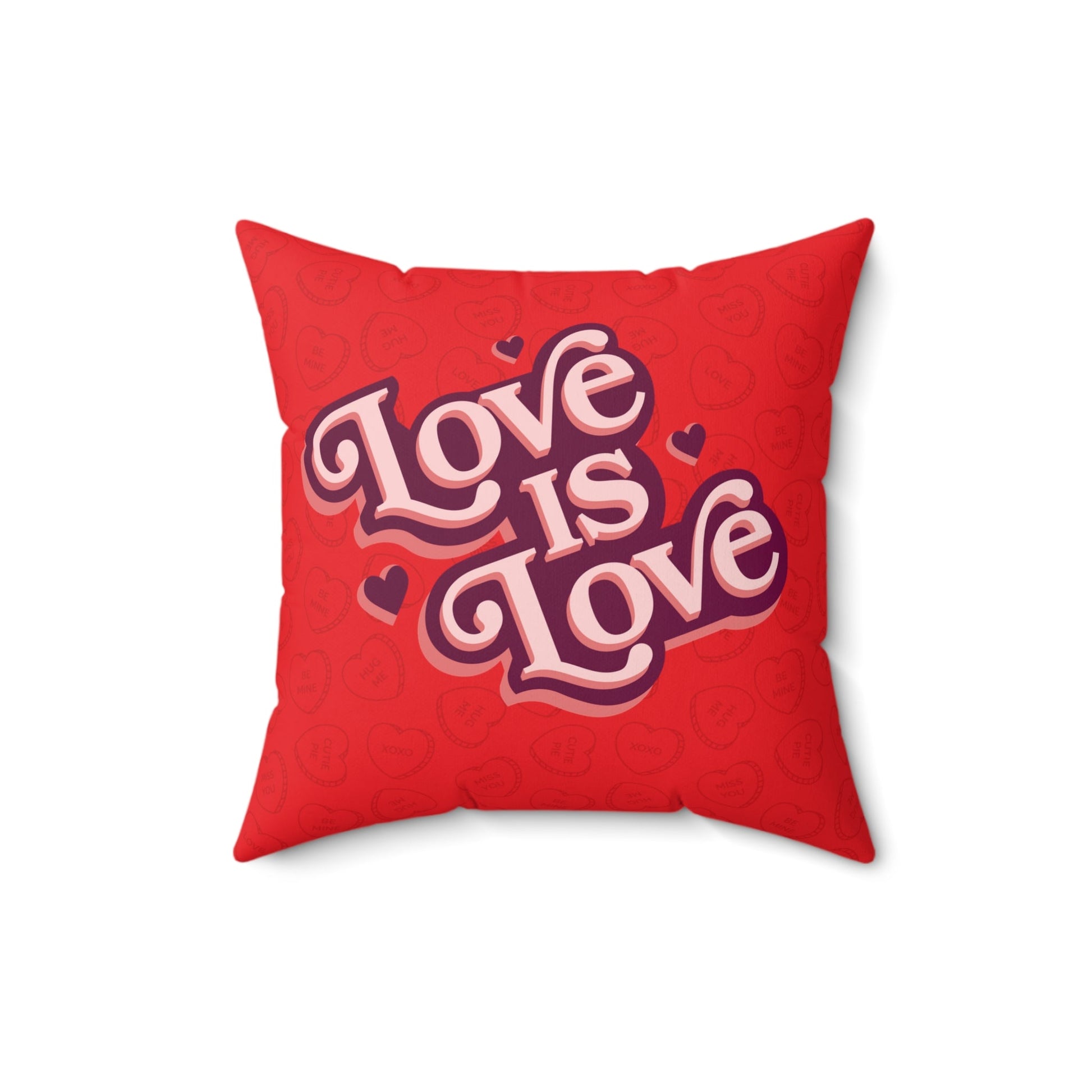 Love is Love Square Square Throw Pillow Home Decor JSCHAFFA.com