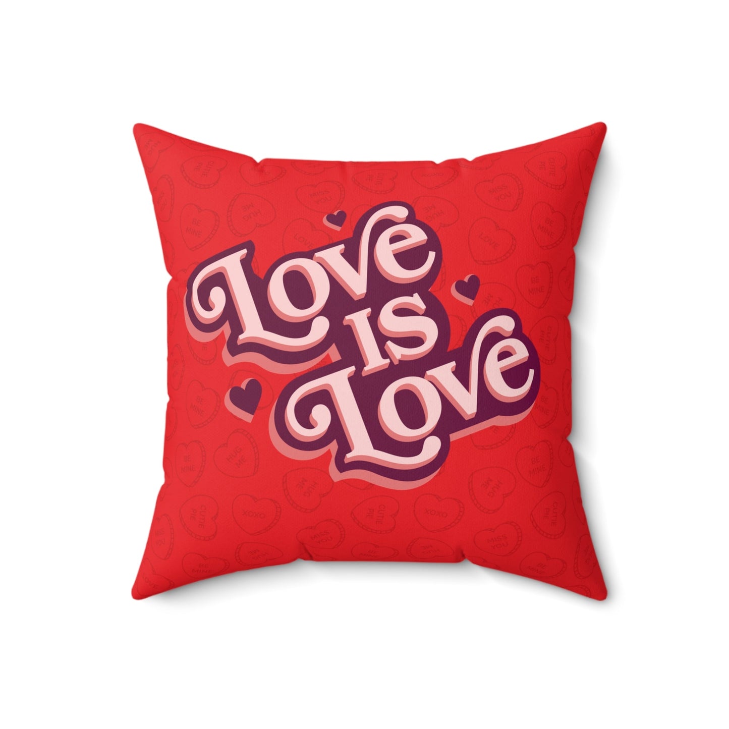 Love is Love Square Square Throw Pillow Home Decor JSCHAFFA.com