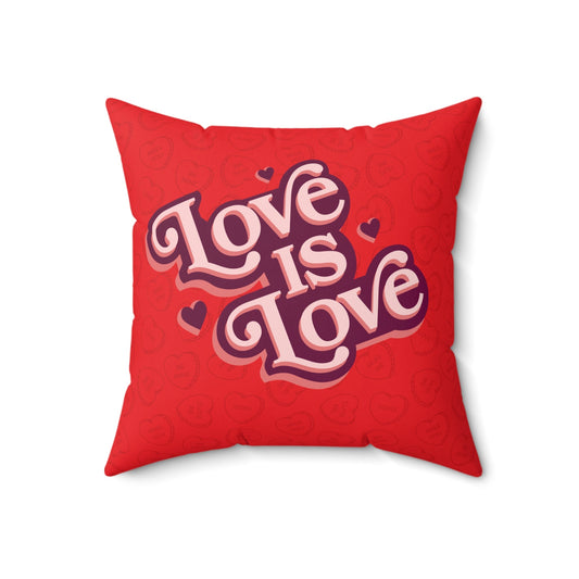 Love is Love Square Square Throw Pillow Home Decor JSCHAFFA.com