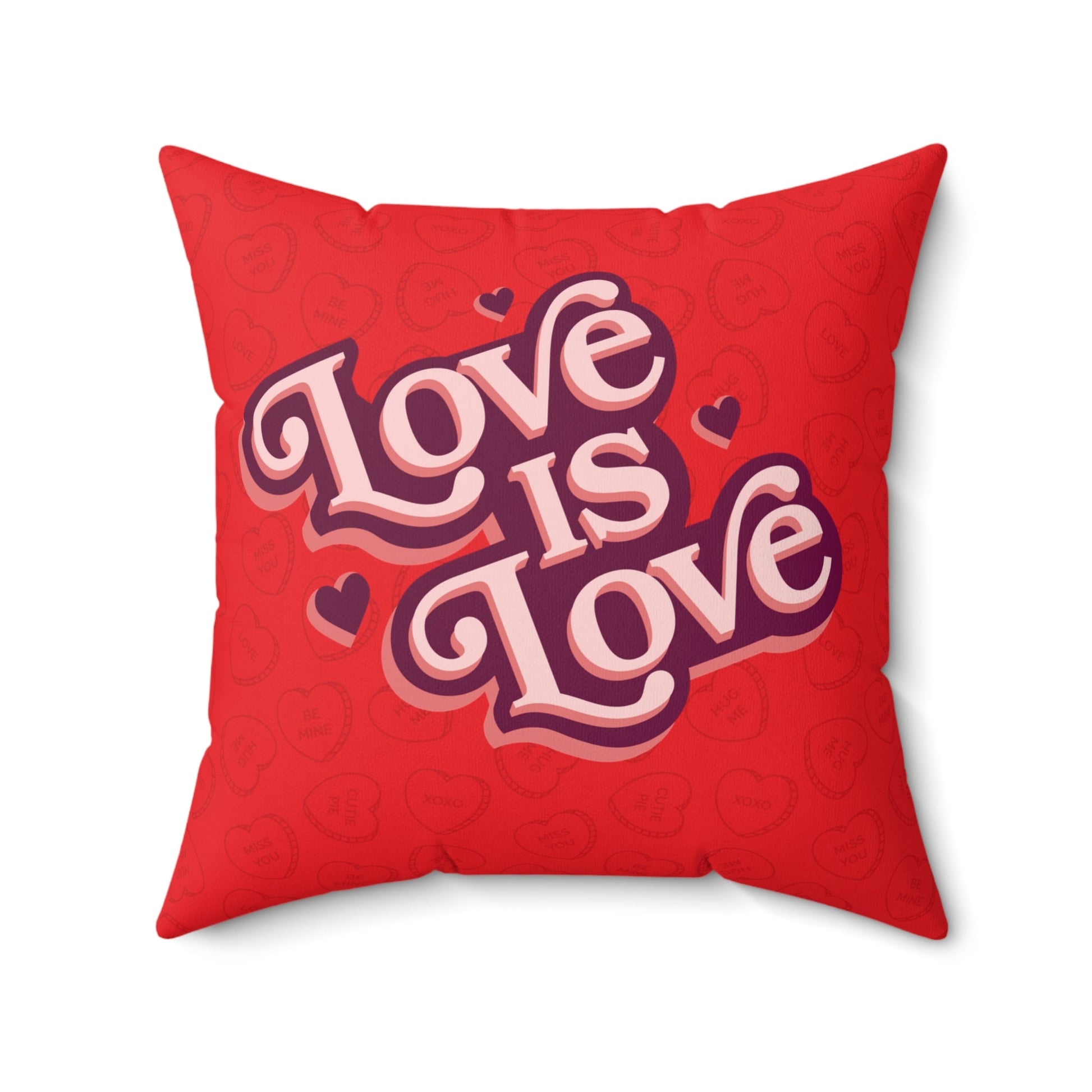 Love is Love Square Square Throw Pillow Home Decor JSCHAFFA.com