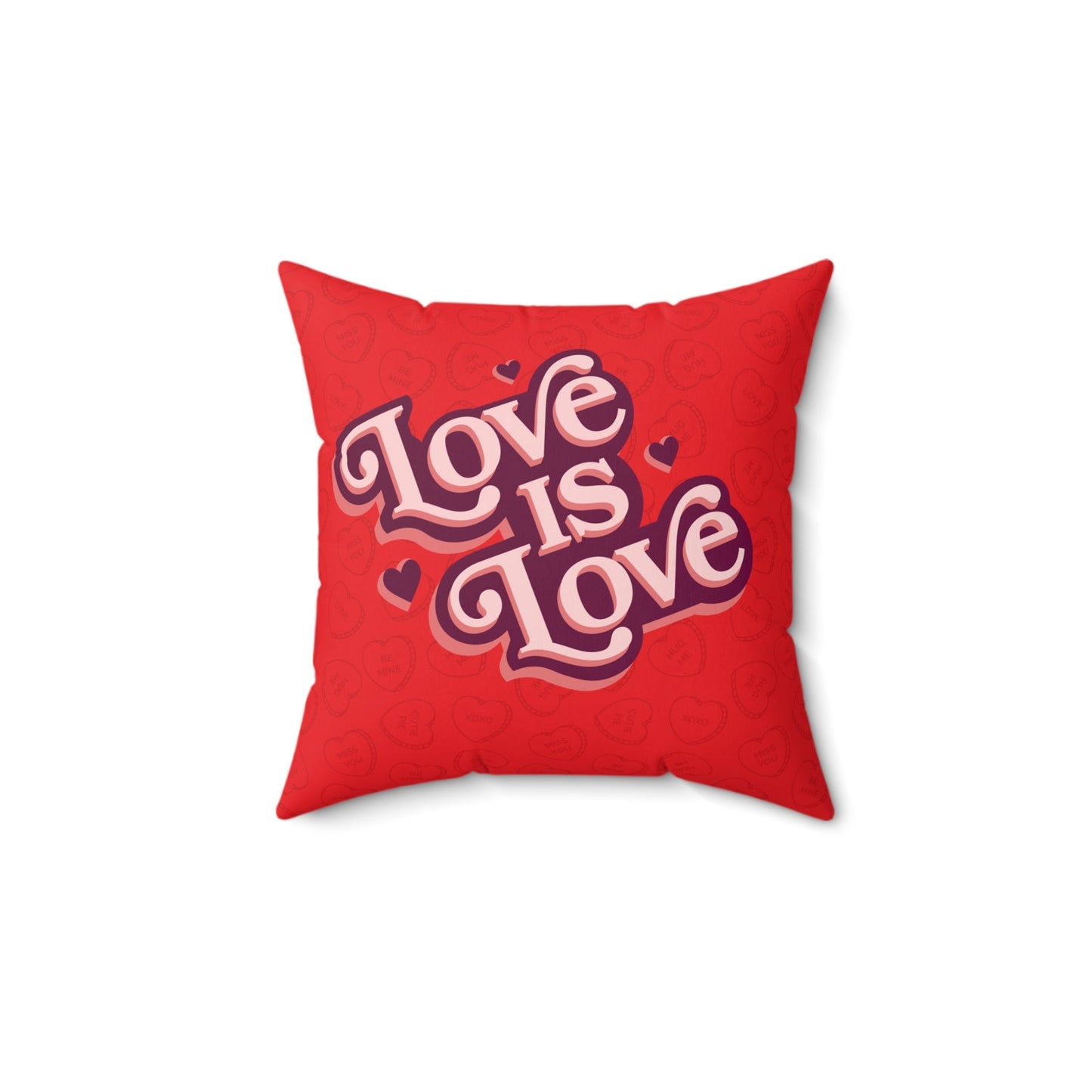 Love is Love Square Square Throw Pillow Home Decor JSCHAFFA.com