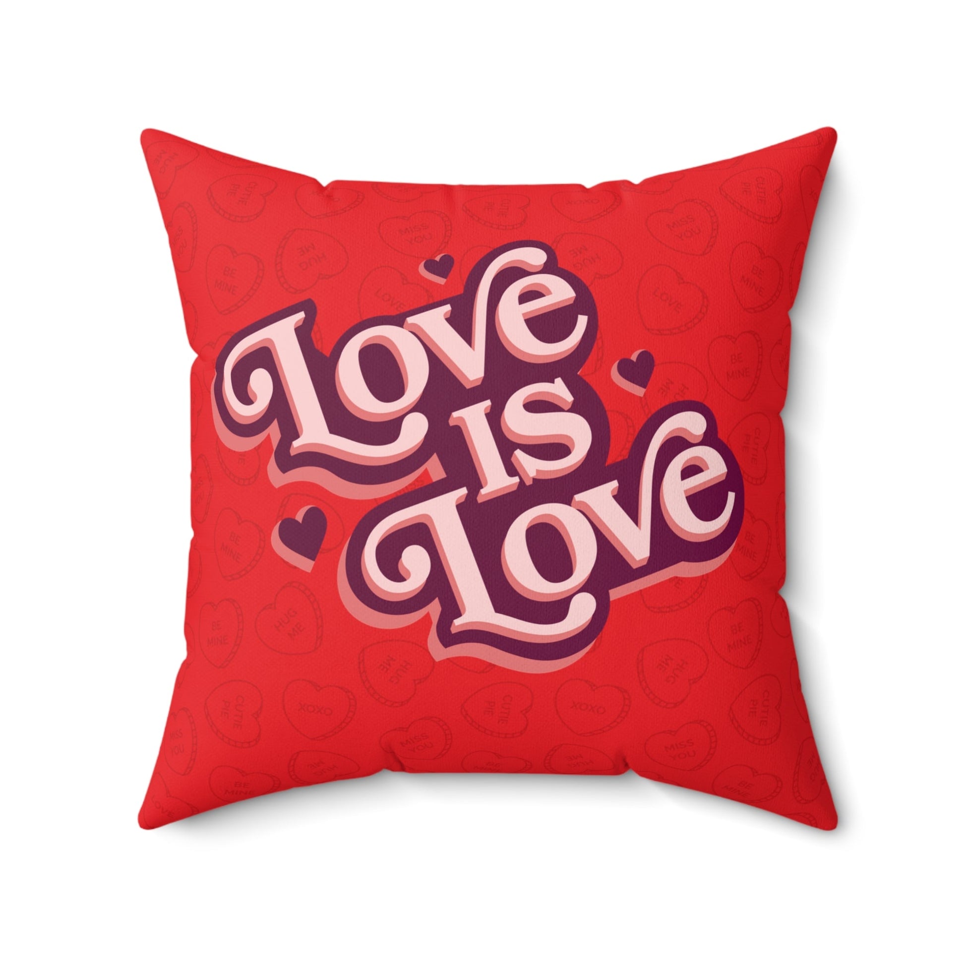 Love is Love Square Square Throw Pillow Home Decor JSCHAFFA.com