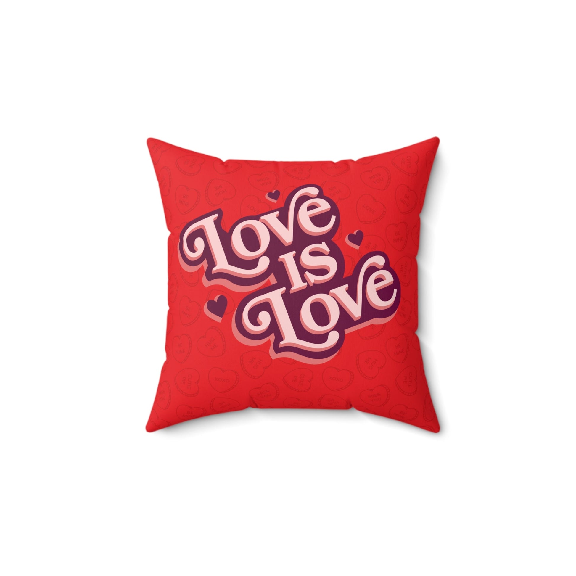 Love is Love Square Square Throw Pillow Home Decor JSCHAFFA.com