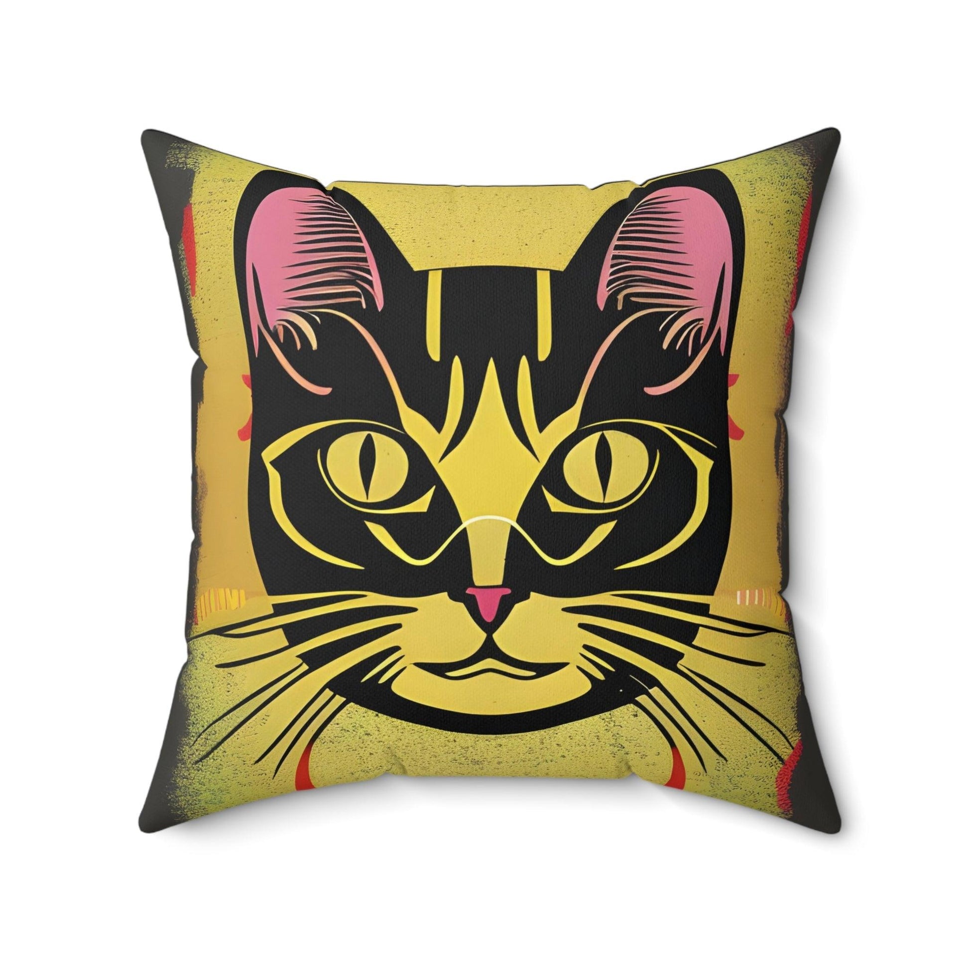 Magic Cat Square Throw pillow Home Decor JSCHAFFA.com