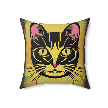 Magic Cat Square Throw pillow Home Decor JSCHAFFA.com