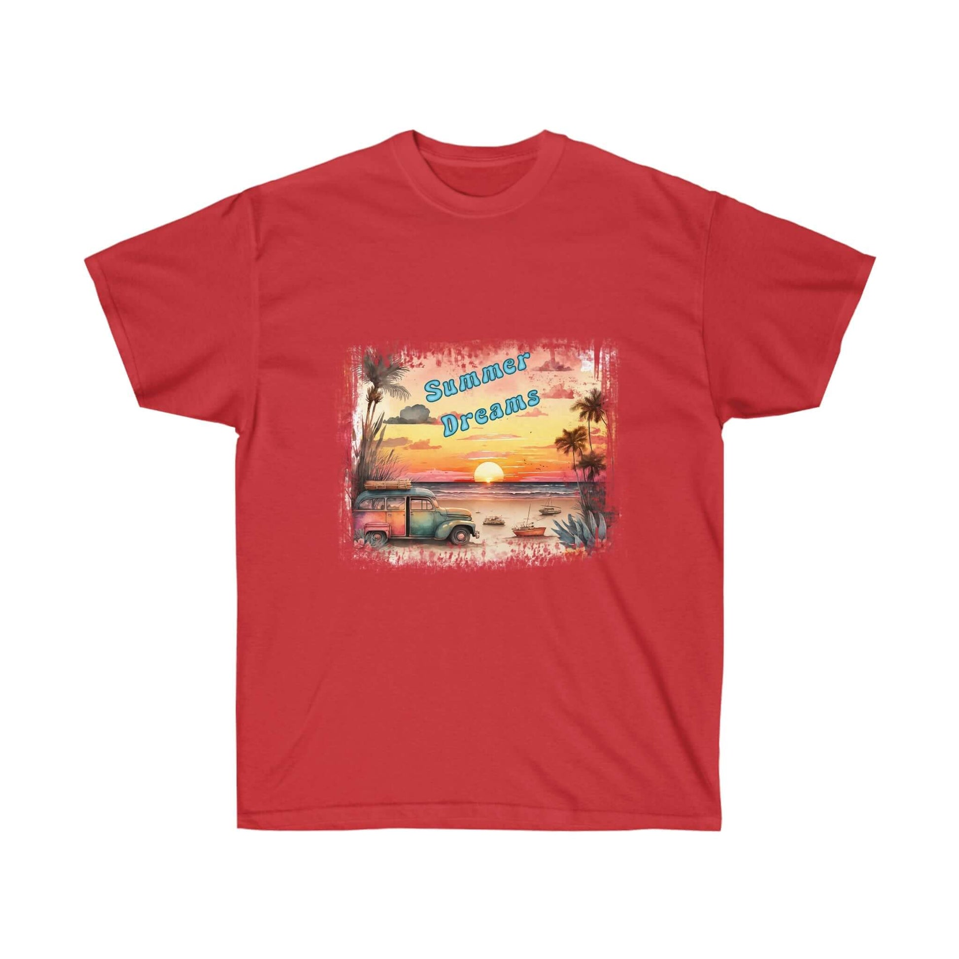 Unisex Beach Sunset Ultra Cotton Tee T-Shirt JSCHAFFA.com