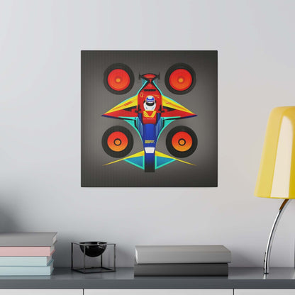 Ai Race Car Wall Art Premium Canvas Home or Office Decor Canvas JSCHAFFA.com