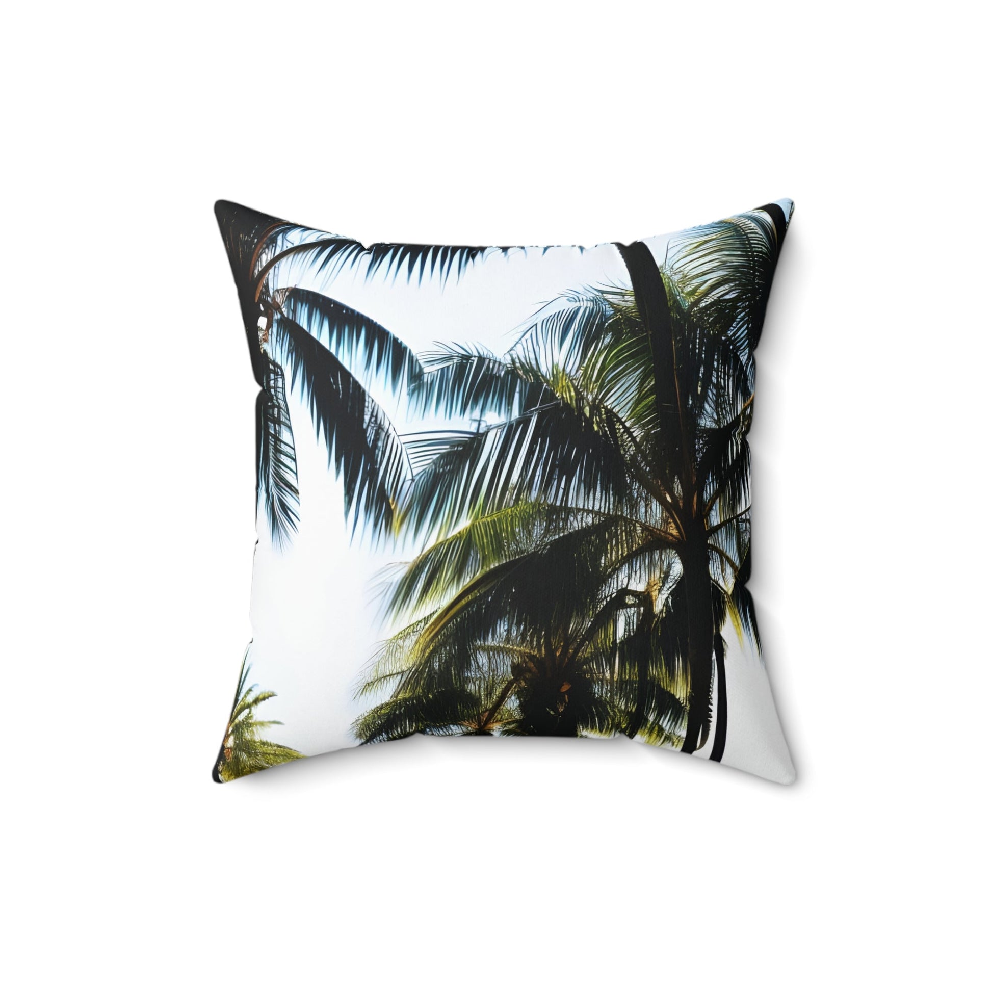 Palm Tree Square Throw Pillow Home Decor JSCHAFFA.com