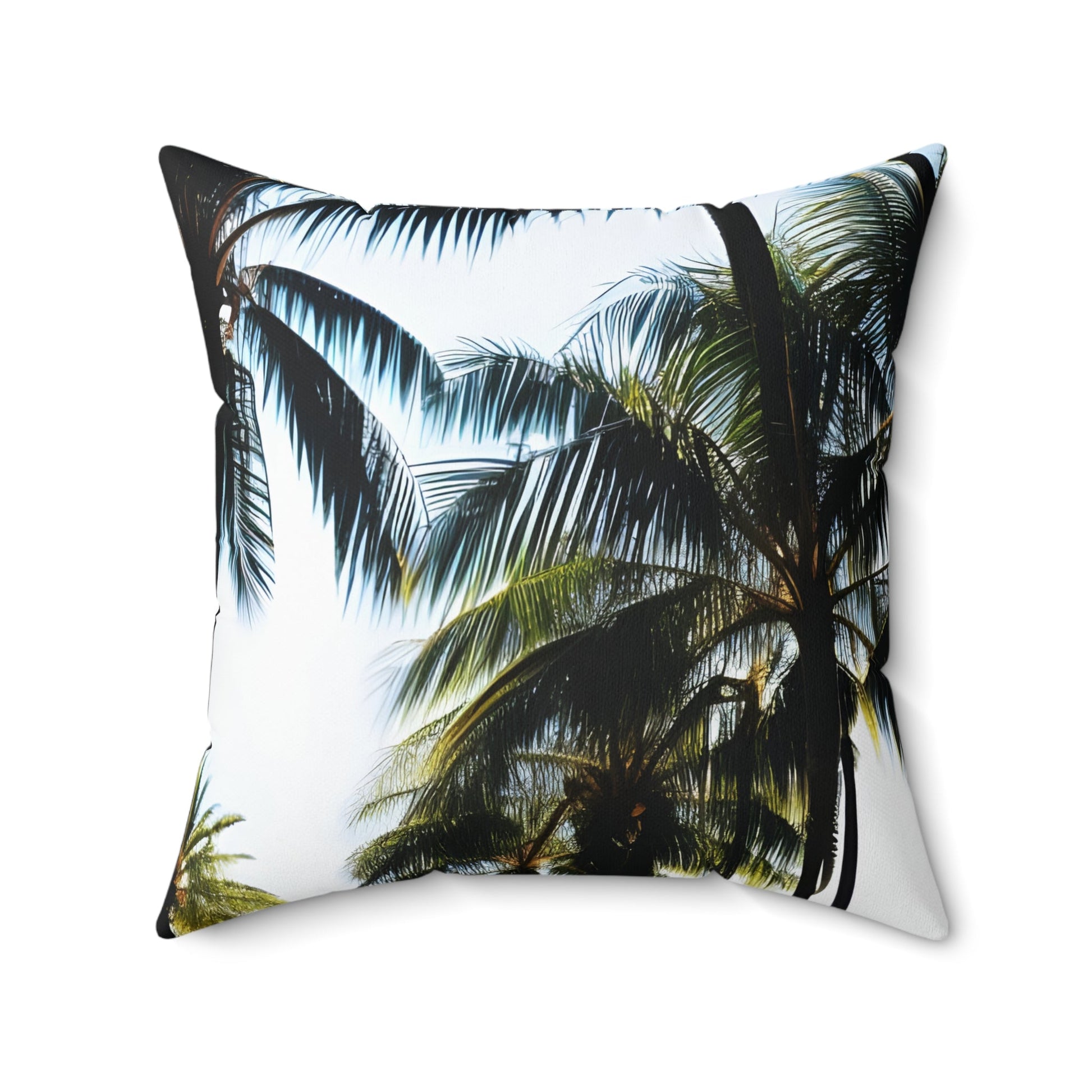 Palm Tree Square Throw Pillow Home Decor JSCHAFFA.com