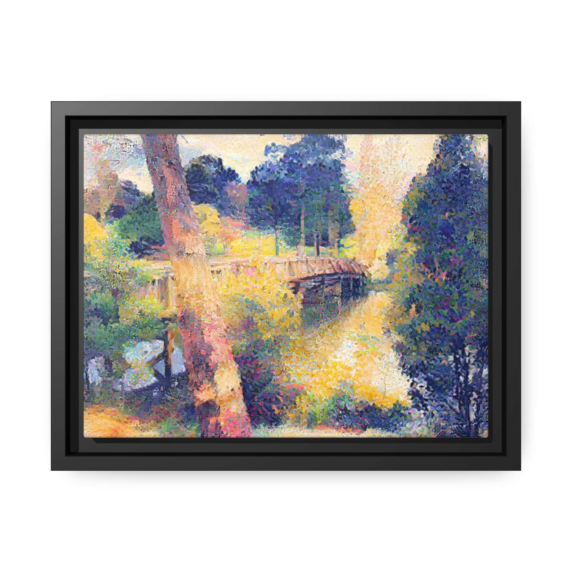 Park Foot Bridge | Matte Canvas | Black Frame Canvas JSCHAFFA.com