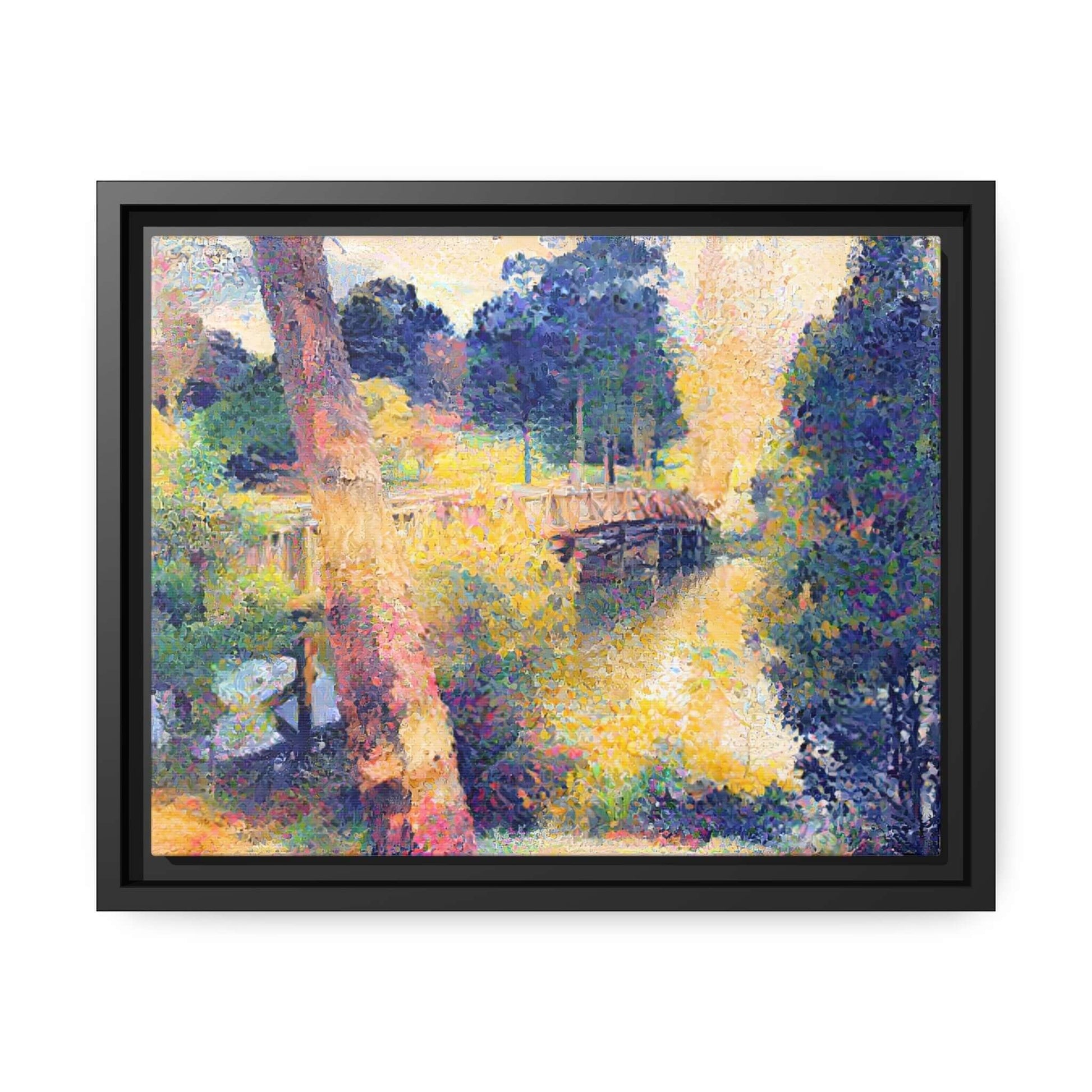 Park Foot Bridge | Matte Canvas | Black Frame Canvas JSCHAFFA.com