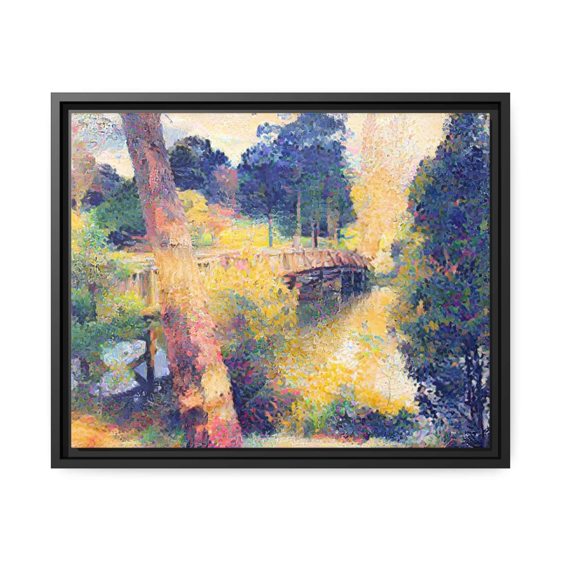 Park Foot Bridge | Matte Canvas | Black Frame Canvas JSCHAFFA.com