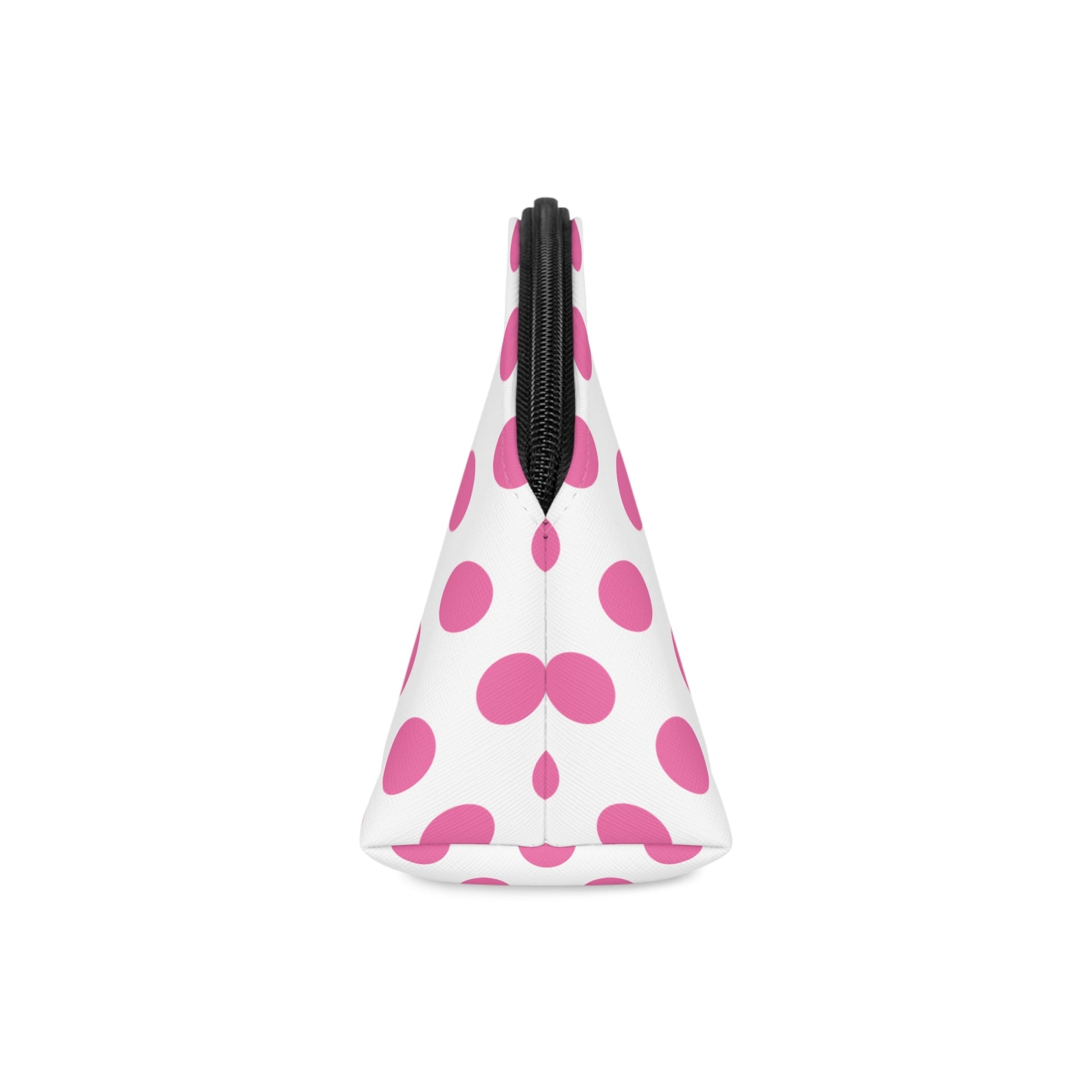 Pink polka dot Makeup Bag Travel Makeup Bag JSCHAFFA.com