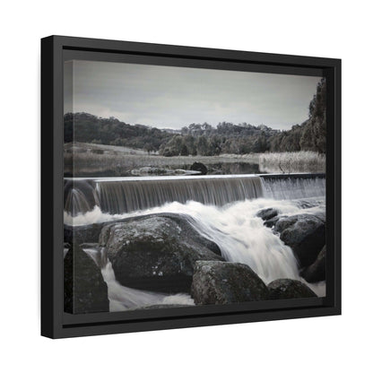 Polly McQuinns Spillway, Strathbogie, Victoria photography Wall Art With Black Frame Canvas JSCHAFFA.com