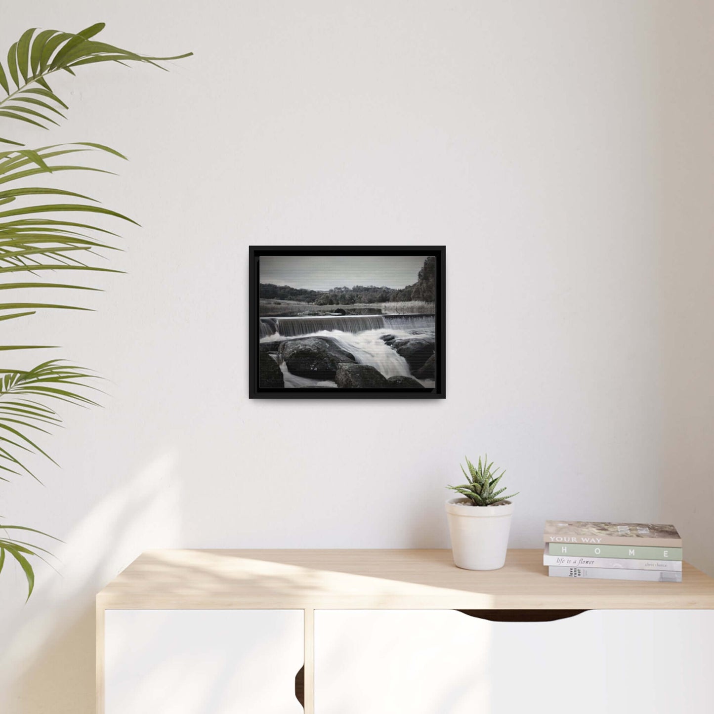 Polly McQuinns Spillway, Strathbogie, Victoria photography Wall Art With Black Frame Canvas JSCHAFFA.com