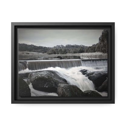 Polly McQuinns Spillway, Strathbogie, Victoria photography Wall Art With Black Frame Canvas JSCHAFFA.com