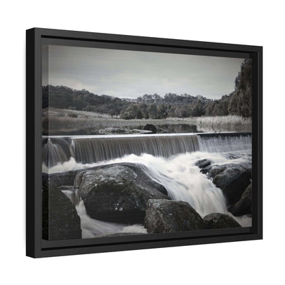 Polly McQuinns Spillway, Strathbogie, Victoria photography Wall Art With Black Frame Canvas JSCHAFFA.com