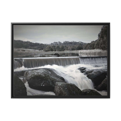 Polly McQuinns Spillway, Strathbogie, Victoria photography Wall Art With Black Frame Canvas JSCHAFFA.com