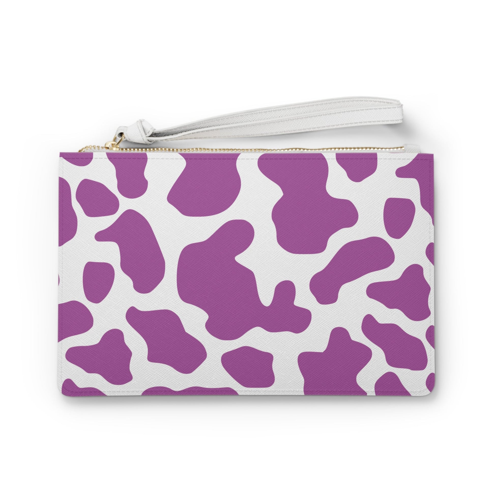 Purple cow pattern Clutch Bag Travel Makeup Bag JSCHAFFA.com