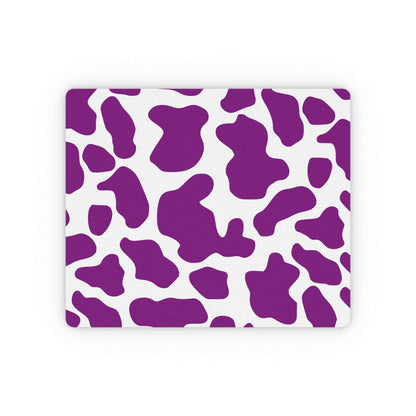 Purple Cow Print pattern Rectangular Mouse Pad Home Decor JSCHAFFA.com