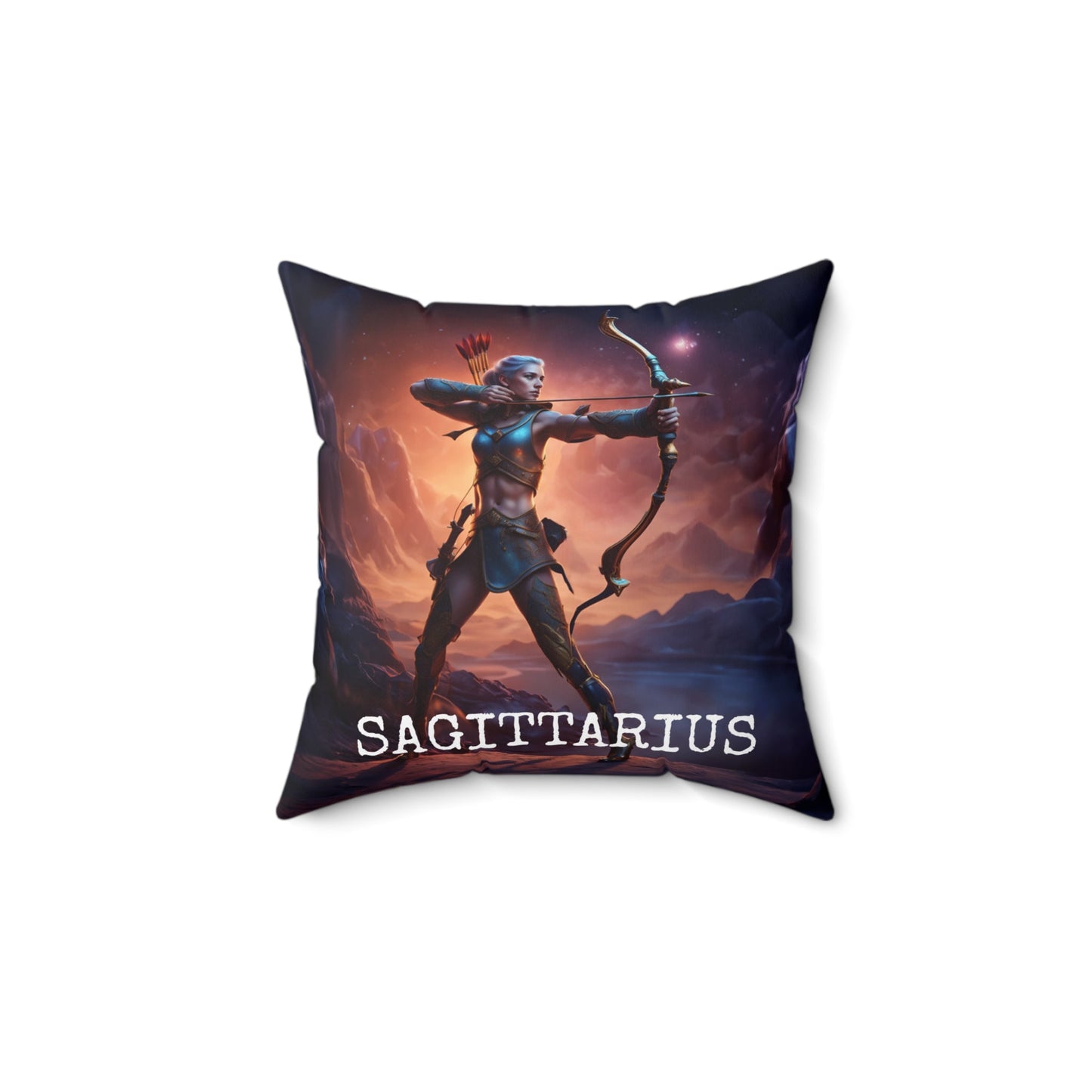 Sagittarius Horoscope Astrology Square Throw Pillow Home Decor JSCHAFFA.com