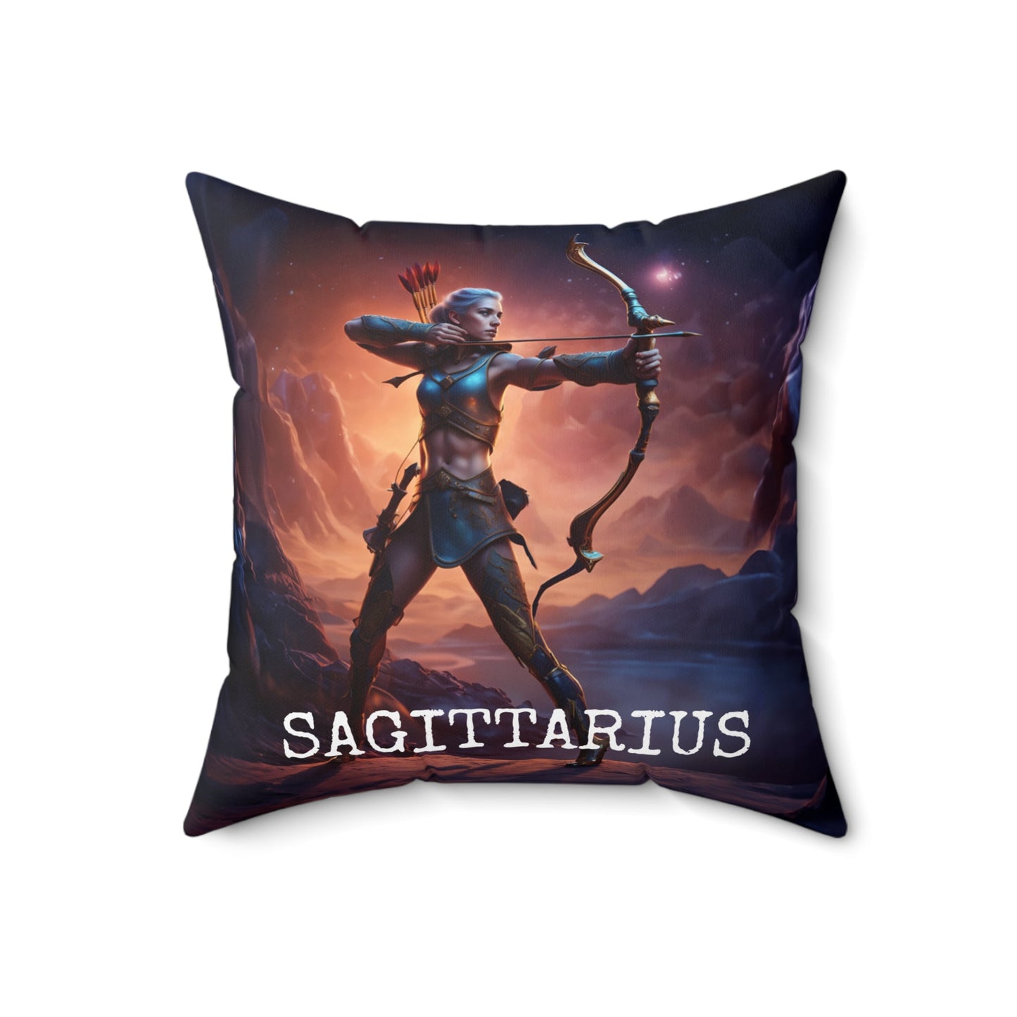 Sagittarius Horoscope Astrology Square Throw Pillow Home Decor JSCHAFFA.com