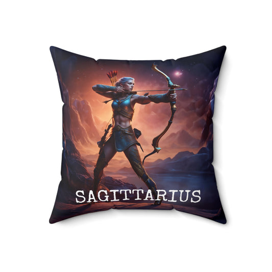 Sagittarius Horoscope Astrology Square Throw Pillow Home Decor JSCHAFFA.com