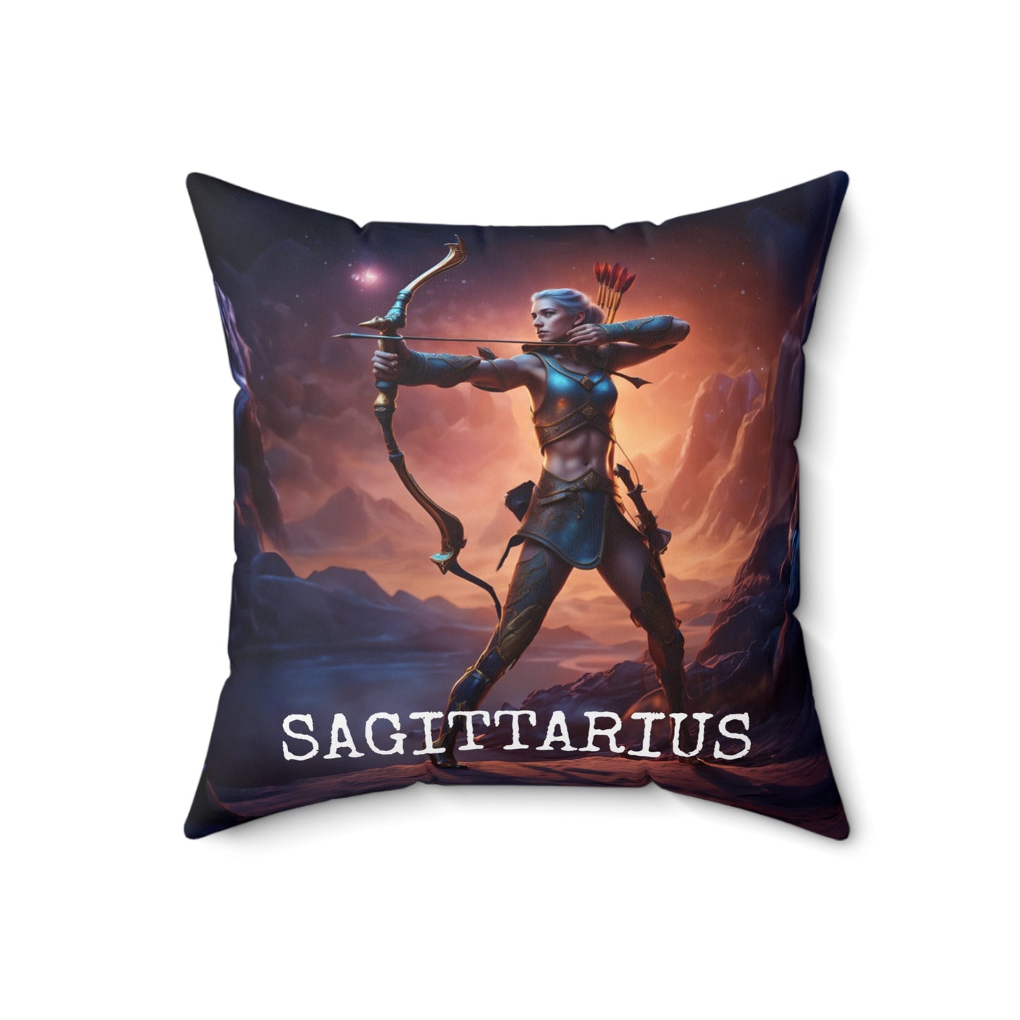 Sagittarius Horoscope Astrology Square Throw Pillow Home Decor JSCHAFFA.com