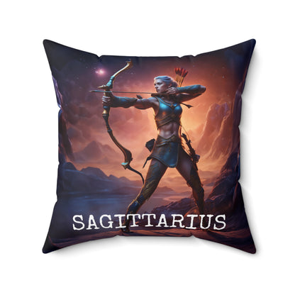 Sagittarius Horoscope Astrology Square Throw Pillow Home Decor JSCHAFFA.com