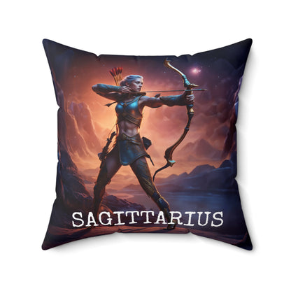 Sagittarius Horoscope Astrology Square Throw Pillow Home Decor JSCHAFFA.com