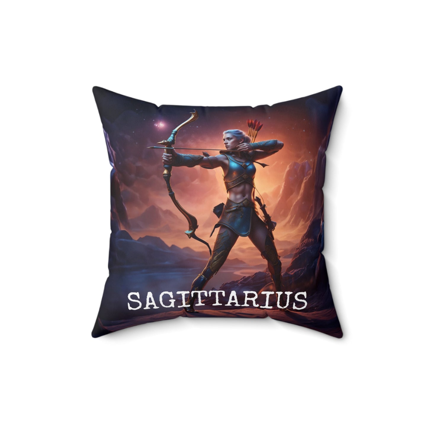 Sagittarius Horoscope Astrology Square Throw Pillow Home Decor JSCHAFFA.com