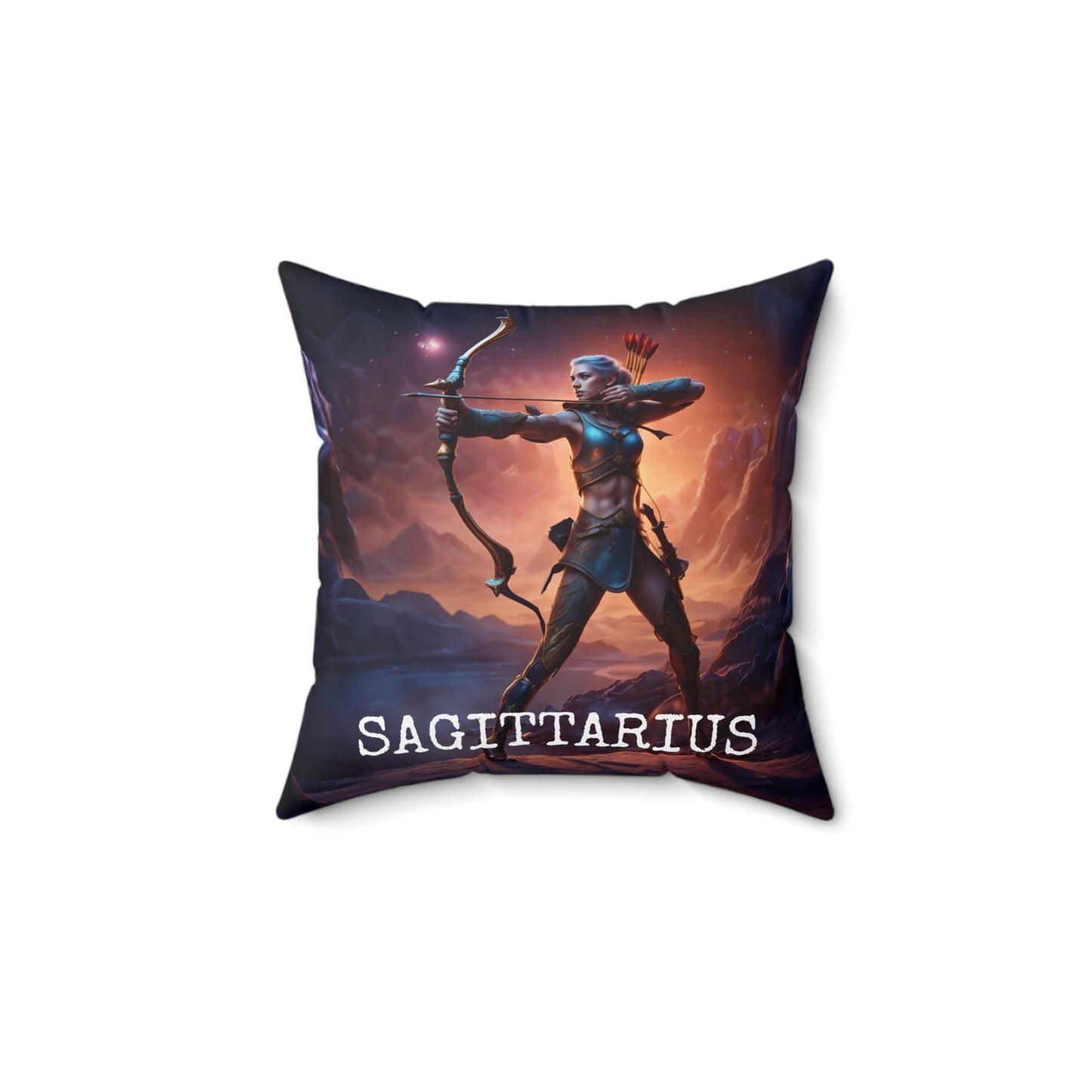 Sagittarius Horoscope Astrology Square Throw Pillow Home Decor JSCHAFFA.com