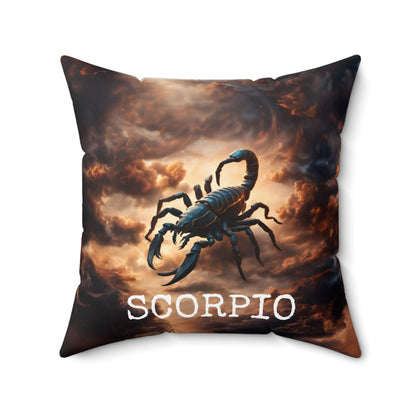 Scorpio Horoscope Astrology Square Throw Pillow Home Decor JSCHAFFA.com