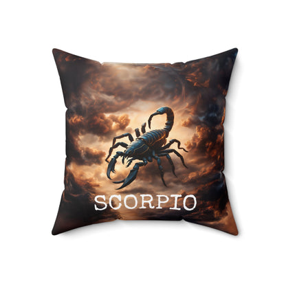 Scorpio Horoscope Astrology Square Throw Pillow Home Decor JSCHAFFA.com