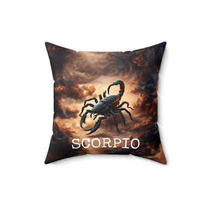 Scorpio Horoscope Astrology Square Throw Pillow Home Decor JSCHAFFA.com