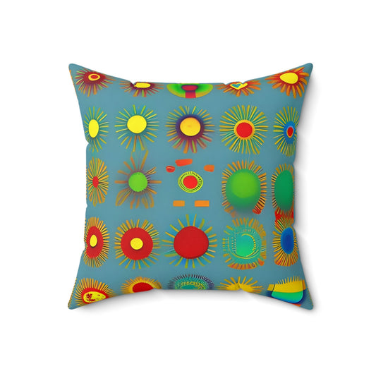 Sun Design Square Throw Pillow Home Decor JSCHAFFA.com