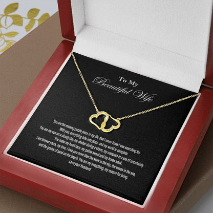 Premium Gold 10K Everlasting Love Necklace from Husband to Wife. Jewellery JSCHAFFA.com