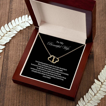 Premium Gold 10K Everlasting Love Necklace from Husband to Wife. Jewellery JSCHAFFA.com